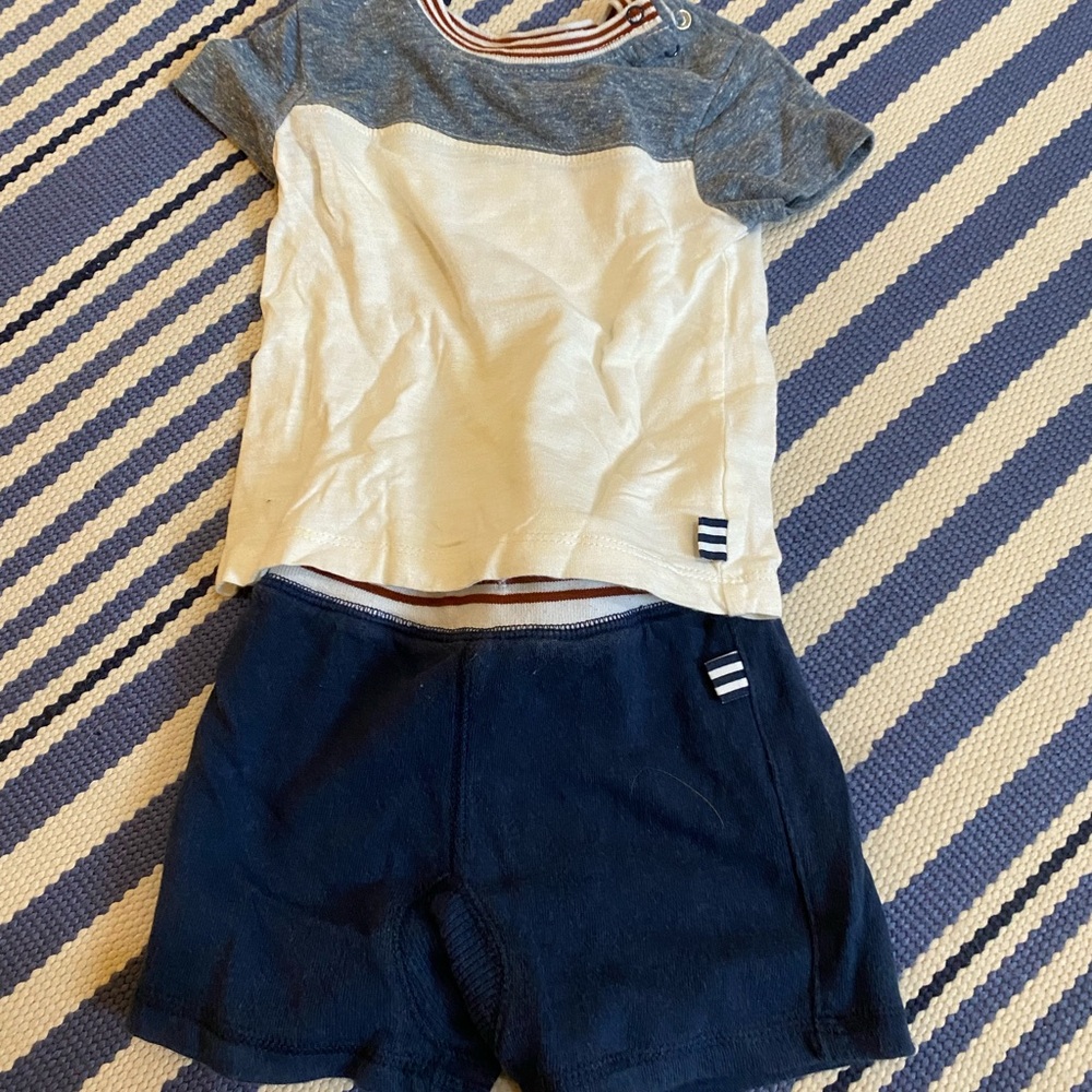Stylish Two-Piece Set baby boy by splendid - Blue and White